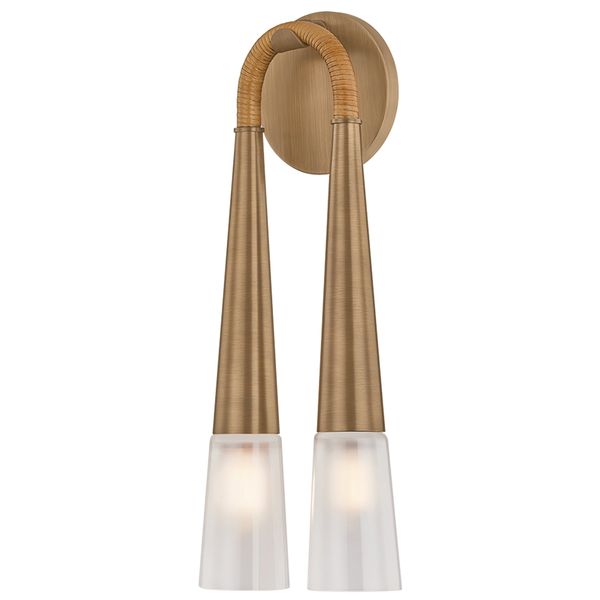 Osprey Wall Sconce, Patina Brass/Graphite