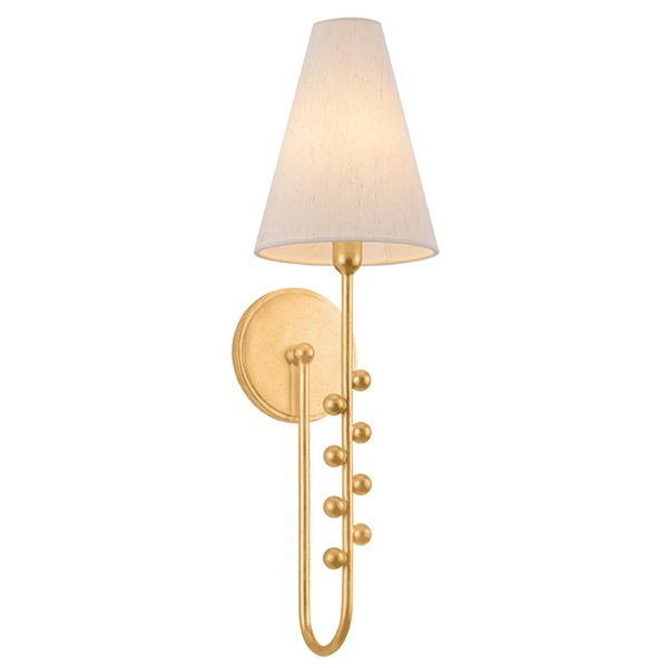 Pennebrook Wall Sconce, Vintage Gold Leaf