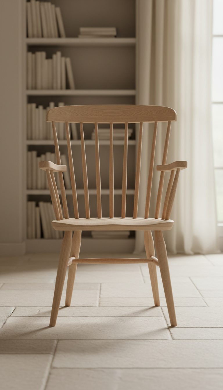 Windsor Lounge Chair aus Eiche