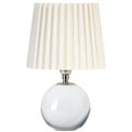 Giorgio Crystal Mini Lamp, Polished Nickel/Heritage Plaid