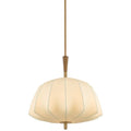 Quill 6 Light Chandelier, Gilded Elfenbein