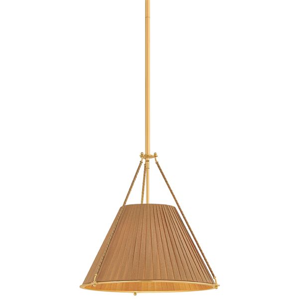 Polly Buffet Lamp, Blacken Brass/Olive
